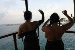 Aneta Buena & Kora Kryk  Get Big Tits Naked at the Marina 010