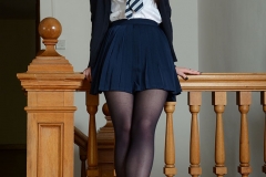 Jessica-Ann Fegan Strips Out of Her School Uniform 003