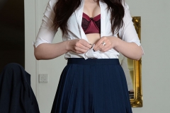Jessica-Ann Fegan Strips Out of Her School Uniform 006